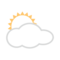 Sun Behind Large Cloud emoji on Emojidex